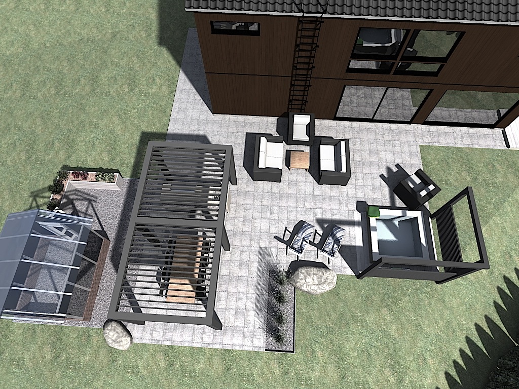 Trädgårdsdesign i 3D